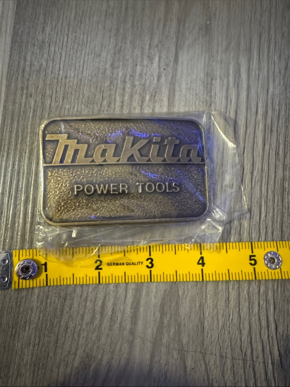 Golden Power Tools Belt Buckle - Silver